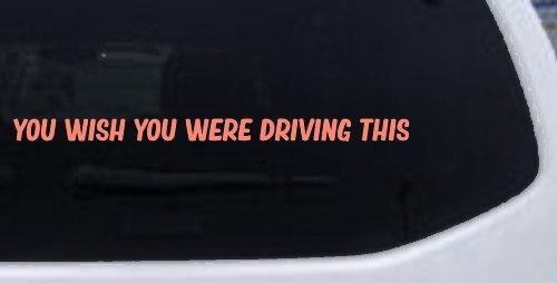 You Wish You Were Driving This Funny Car or Truck Window Decal Sticker
