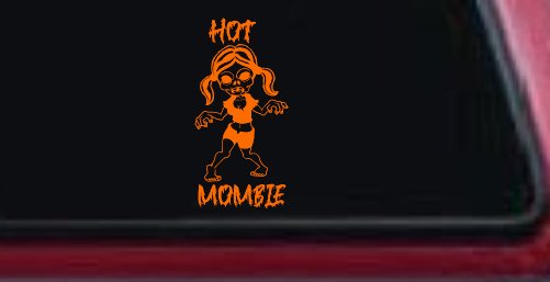 Hot Mombie Zombie Mom Girlie Car or Truck Window Decal Sticker
