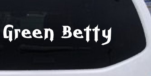 Green Betty Car or Truck Window Decal Sticker