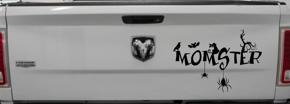 Momster Gothic Halloween Car or Truck Window Decal Sticker