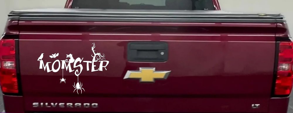Momster Gothic Halloween Car or Truck Window Decal Sticker