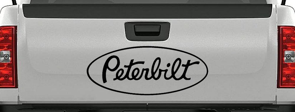 Peterbilt Car or Truck Window Decal Sticker (Black)