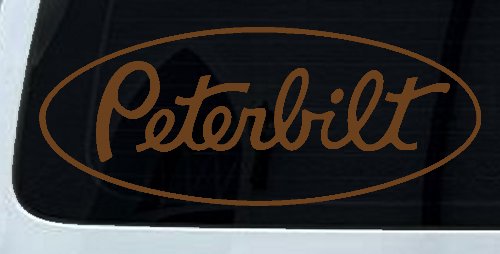 Peterbilt Car or Truck Window Decal Sticker (Copper)