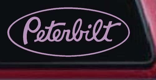 Peterbilt Car or Truck Window Decal Sticker (Lilac)