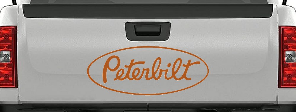 Peterbilt Car or Truck Window Decal Sticker (Nut Brown)