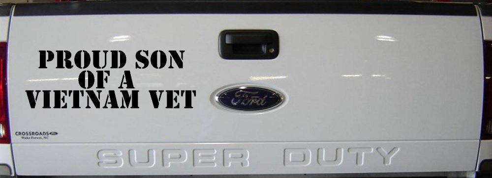 Proud Son Of A Vietnam Vet Car or Truck Window Decal Sticker