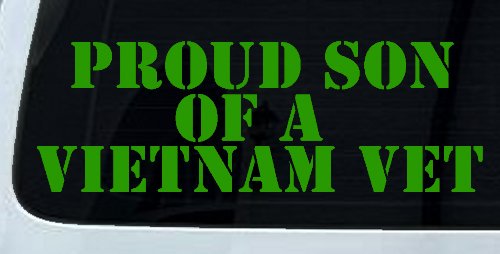 Proud Son Of A Vietnam Vet Car or Truck Window Decal Sticker