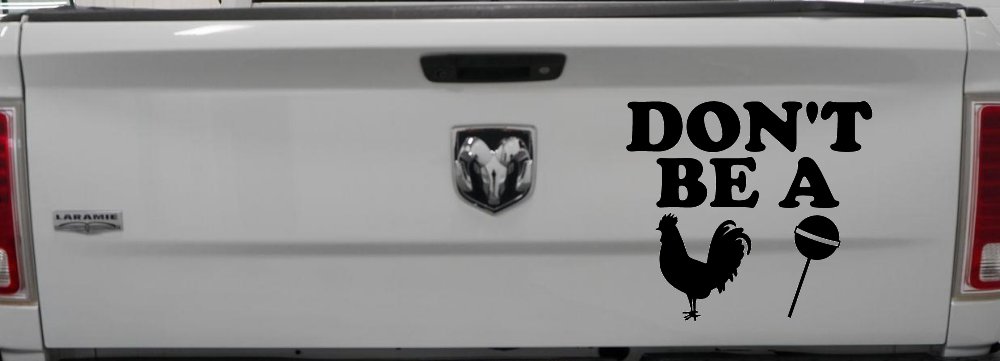Don't Be A Cock Sucker Car or Truck Window Decal Sticker