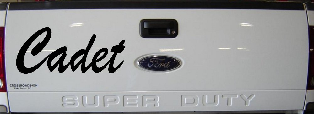 Cadet Car or Truck Window Decal Sticker (Black)