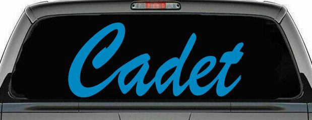 Cadet Car or Truck Window Decal Sticker (Blue)