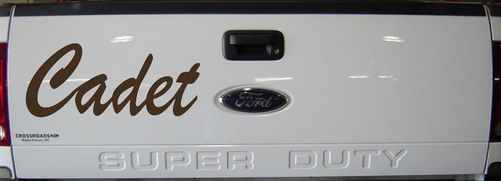 Cadet Car or Truck Window Decal Sticker (Brown)