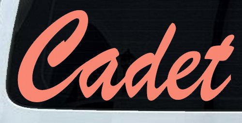 Cadet Car or Truck Window Decal Sticker (Coral)