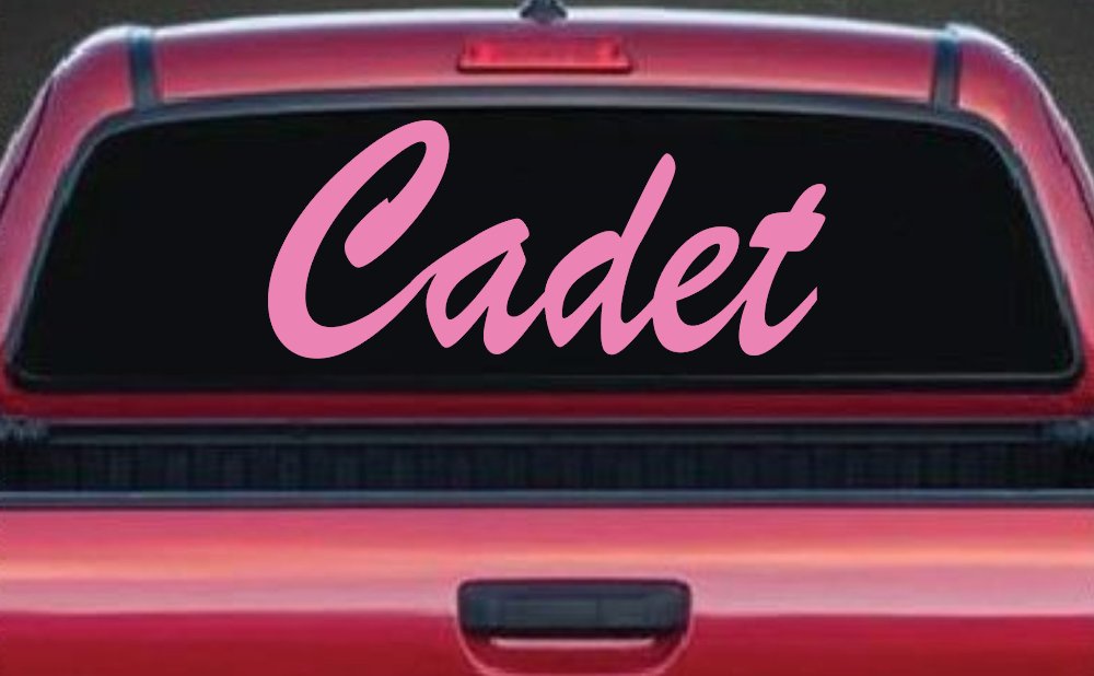 Cadet Car or Truck Window Decal Sticker (Pink)