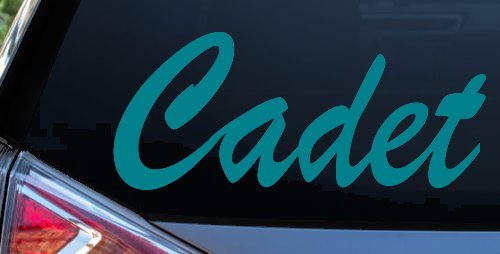 Cadet Car or Truck Window Decal Sticker (Turquoise Blue)