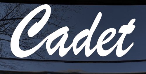 Cadet Car or Truck Window Decal Sticker (White)