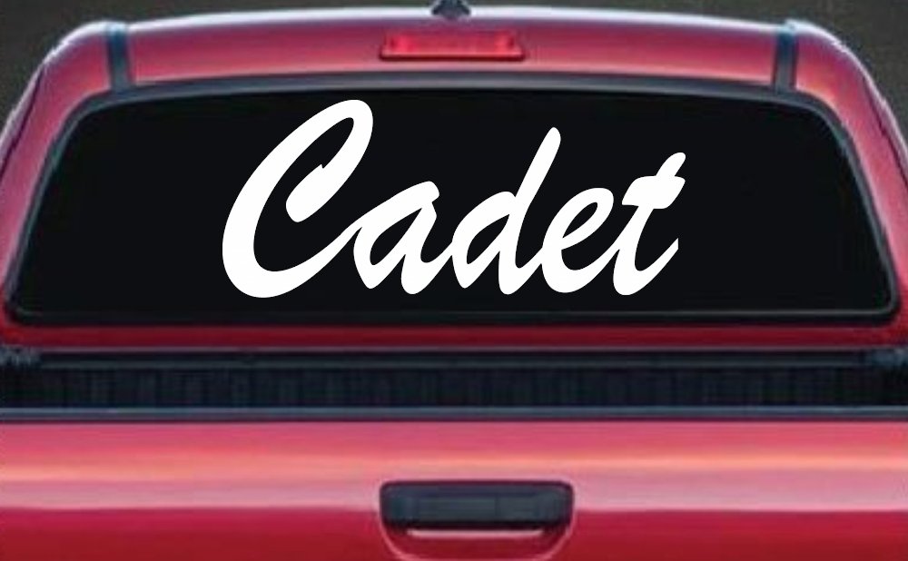 Cadet Car or Truck Window Vinyl Decal Sticker (White)