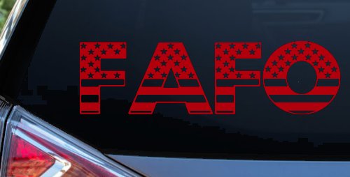 FAFO American Flag Car or Truck Window Decal Sticker