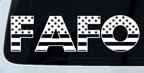 FAFO American Flag Car or Truck Window Decal Sticker