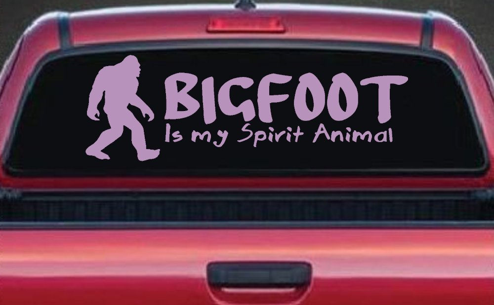 Bigfoot Is My Spirit Animal Vinyl Car or Truck Window Decal Sticker