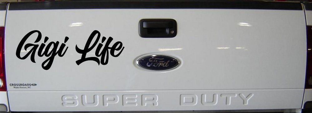 Gigi Life Vinyl Car or Truck Window Decal Sticker (Black)