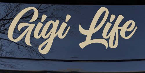 Gigi Life Vinyl Car or Truck Window Decal Sticker (Desert Sand)