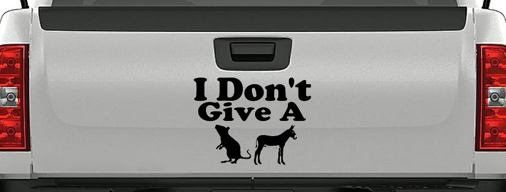 I Don't Give A Rats Ass Vinyl Car or Truck Window Decal Sticker (Black)