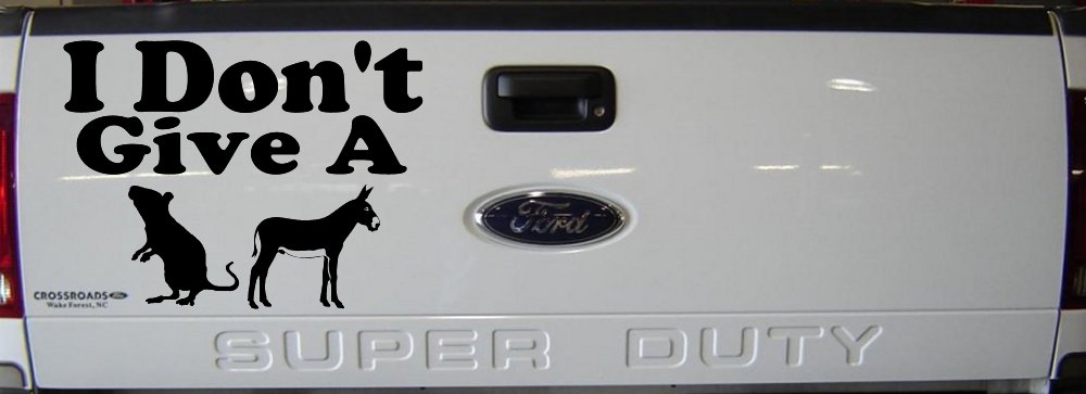 I Don't Give A Rats Ass Vinyl Car or Truck Window Decal Sticker (Black)