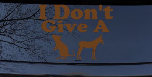 I Don't Give A Rats Ass Vinyl Car or Truck Window Decal Sticker (Copper)