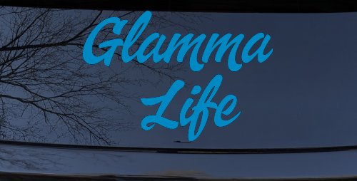 Glamma Life Vinyl Car or Truck Window Decal Sticker (Blue)