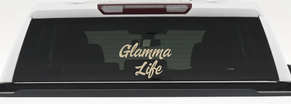 Glamma Life Vinyl Car or Truck Window Decal Sticker (Desert Sand)