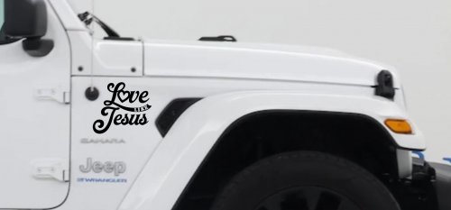 Love like Jesus Vinyl Car or Truck Window Decal Sticker (Black)