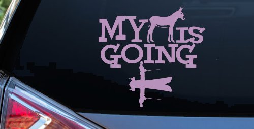 My Ass is Going Fishing Funny Vinyl Car or Truck Window Decal Sticker (Lilac)