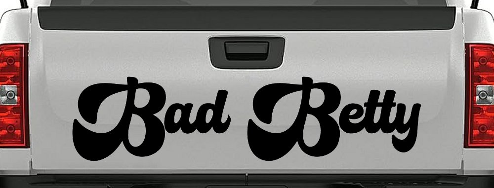 Bad Betty Car or Truck Window Decal Sticker (Black)