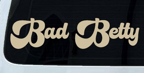 Bad Betty Car or Truck Window Decal Sticker (Desert Sand)