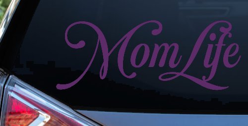 Mom Life Car or Truck Window Vinyl Decal Sticker (Violet)