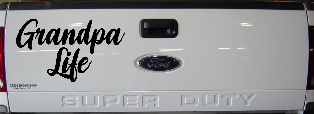 Grandpa Life Car or Truck Window Vinyl Decal Sticker (Black)