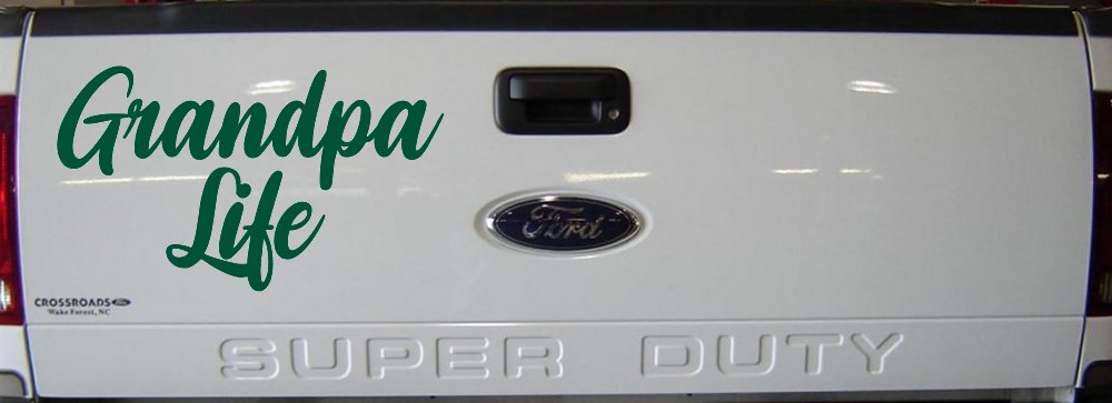 Grandpa Life Car or Truck Window Vinyl Decal Sticker (Dark Green)