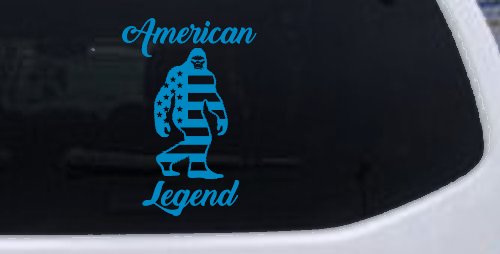 Bigfoot American Legend Car or Truck Vinyl Window Decal Sticker (Blue)
