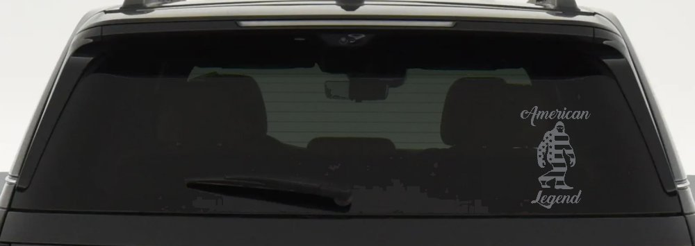 Bigfoot American Legend Car or Truck Vinyl Window Decal Sticker (Silver)