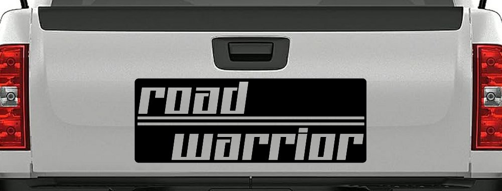 Road Warrior Car or Truck Vinyl Window Decal Sticker (Black)