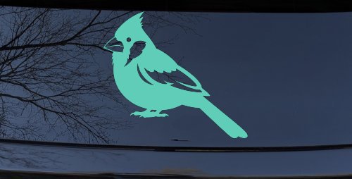 Cardinal Bird Car or Truck Vinyl Window Decal Sticker (Mint)
