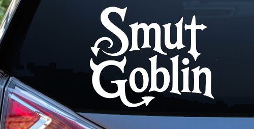 Smut Goblin Car or Truck Vinyl Window Decal Sticker (White)