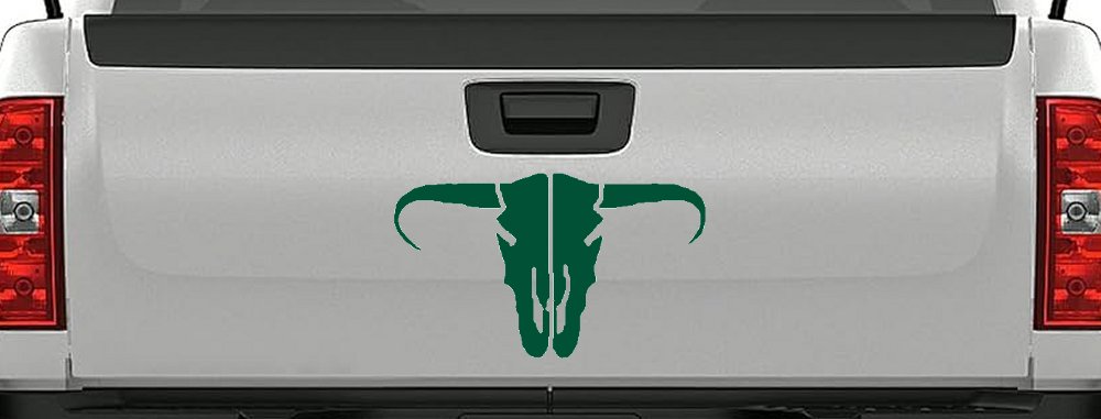 Long Horn Skull Mount Western Rodeo Farm Cowboy Car or Truck Window Decal Sticker