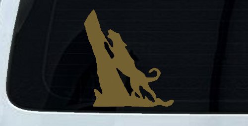 Dog Barking up Tree Hunting Car or Truck Window Decal Sticker