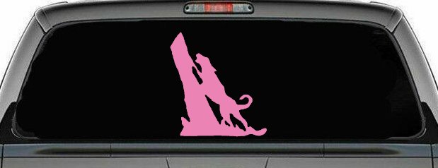 Dog Barking up Tree Hunting Car or Truck Window Decal Sticker