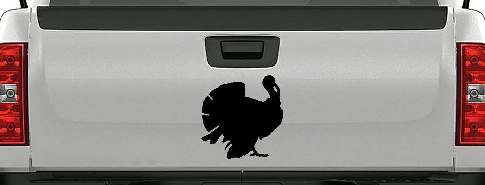Turkey Animals Car or Truck Window Decal Sticker (Black)