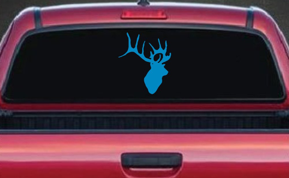 Deer Hunting Car or Truck Window Decal Sticker (Blue)