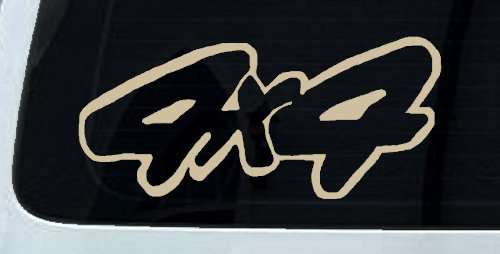 4 X 4 Off Road Car or Truck Window Decal Sticker (Desert Sand)