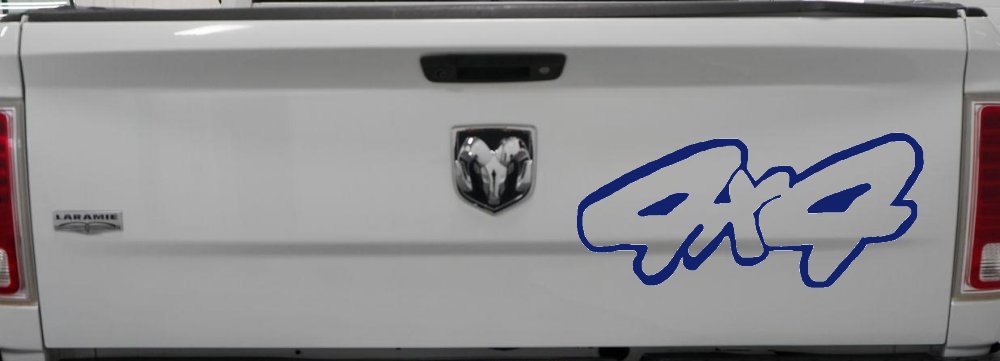 4 X 4 Off Road Car or Truck Window Decal Sticker (Navy)