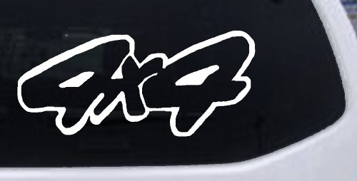 4 X 4 Off Road Car or Truck Window Decal Sticker (White)